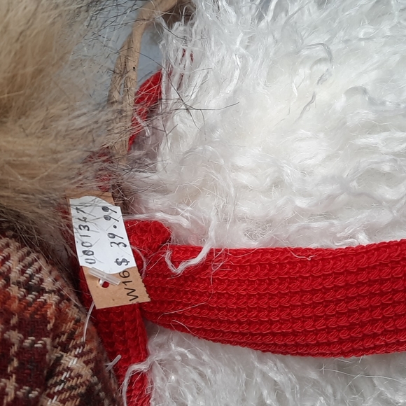 Bouncy Snowman Standing Figure Woodsman Ear Flap Plaid Hat Fun Happy - Picture 9 of 9